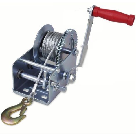 PARANCO ARGANO VERRICELLO MANUALE CAVO ACCIAIO 10 MT 1500KG BARCA 3000 LB 938 en