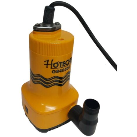 POMPA DI SENTINA ELETTROPOMPA SOMMERSA 12V 50W ACQUE CHIARE 70L/MIN RACCORDO 25 MM 060HO