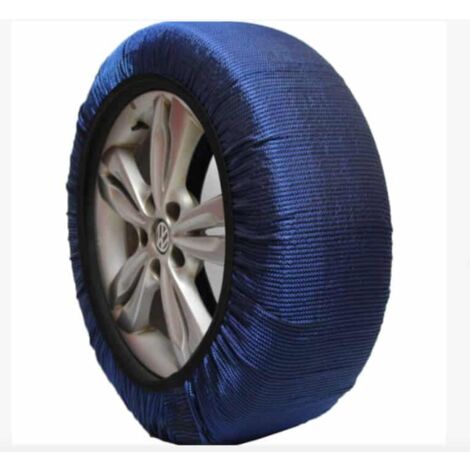 2 pz calze da neve catene in tessuto auto ruote pneumatici XL omologate EN 16662-1 266df