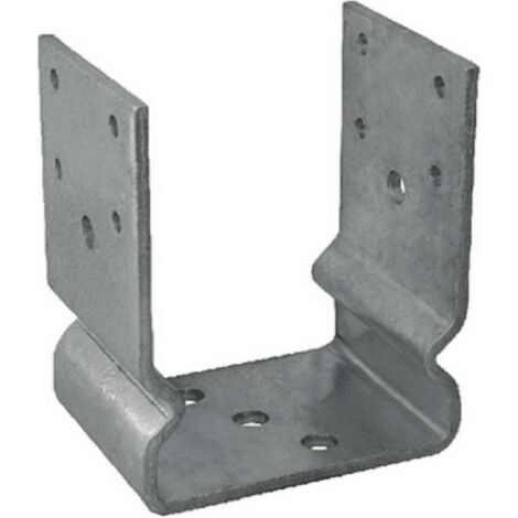 SUPPORTO STAFFA RIALZATA A U PORTA TRAVI LEGNO PILASTRO SOSPESO MM 60x60x135 650