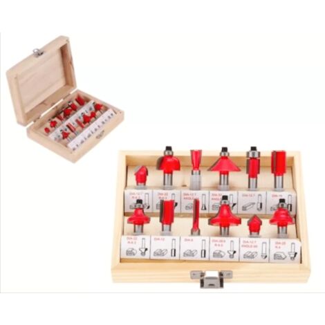 Frese pantografo 12 pz punte fresatrice verticale legno bordi 6 mm