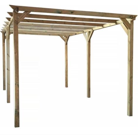 PERGOLA PERGOLATO STRUTTURA GAZEBO IN LEGNO TETTOIA GIARDINO ESTERNO 3x6 MT 547 (1/3)
