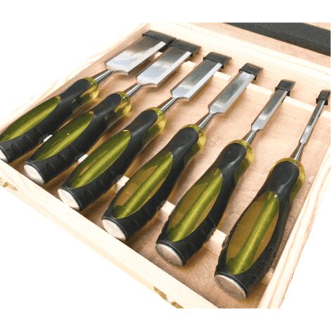 Sgorbie professionali intaglio scalpelli utensili per tornio set 6 pz cassetta 6 38 mm 751ls
