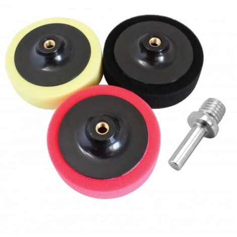 KIT 3 SPUGNE SPUGNA LUCIDATURA LUCIDATRICE TAMPONE PLATORELLO 150 MM 674SA