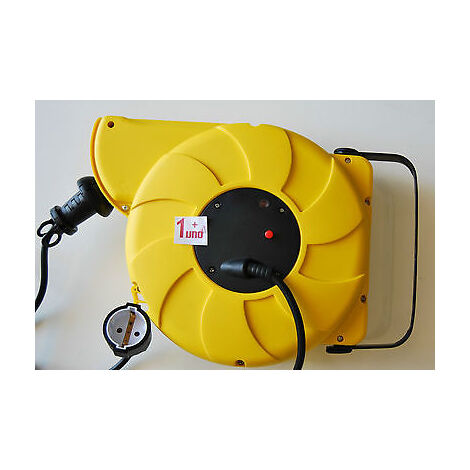 AVVOLGICAVO ARROTOLATORE PROLUNGA CAVO ELETTRICO RIAVVOLGIBILE AUTOMATICO MT 22