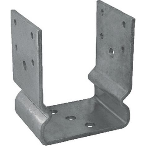 SUPPORTO STAFFA RIALZATA A U PORTA TRAVI IN LEGNO PILASTRO SOSPESO MM 80X80X130 652sp