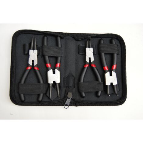 MINI PINZE SEEGER 4PZ FERMI ANELLI 175mm INTERNI ESTERNI ALLARGARE STRINGERE 186