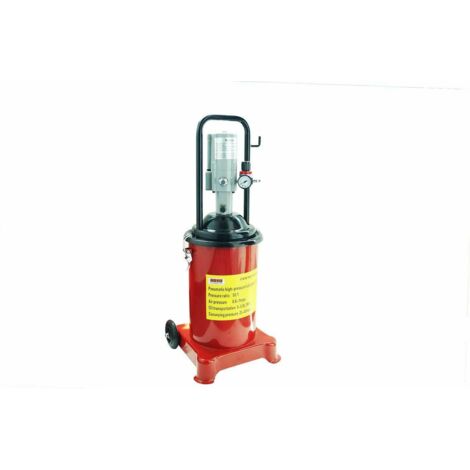 INGRASSATORE PNEUMATICO ARIA A BARILE BIDONE 12 LT PISTOLA SERBATOIO GRASSO 011 (1/5)