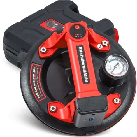 Ventosa a vuoto elettrica batteria 8" 200mm sollevamento piastrelle vetro marmo 150kg 909xi