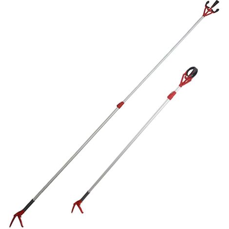 Asta pinza raccogli frutta oggetti rifiuti giardino estensibile allungabile 1,8 3 mt 970x