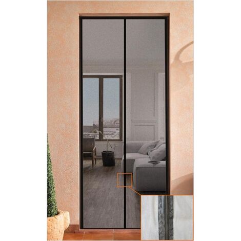 Tenda zanzariera magnetica 150x250 porta finestra riducibile calamita zanzare riflettente solare 1844 (1/5)