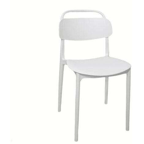 Sedia polipropilene cucina bar ristorante giardino sedie interno esterno impilabile bianco cue198