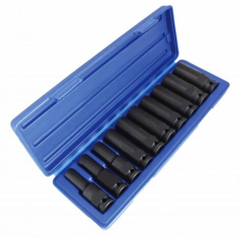 Set bussole lunghe rinforzate 1/2" impatto avvitatore aria pneumatico 10 24 mm 151sa