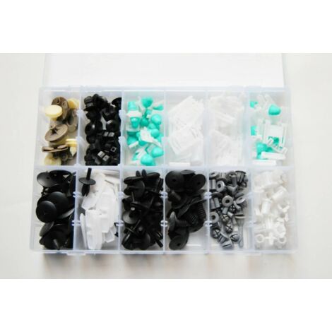 CLIP FERMI FISSAGGIO 255 PZ CARROZZERIA PARAURTI PANNELLI RIVETTI PLASTICA 640