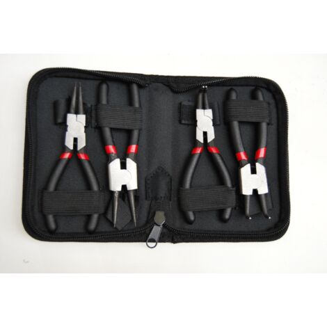 MINI PINZE SEEGER 4PZ FERMI ANELLI 225mm INTERNI ESTERNI ALLARGARE STRINGERE 193