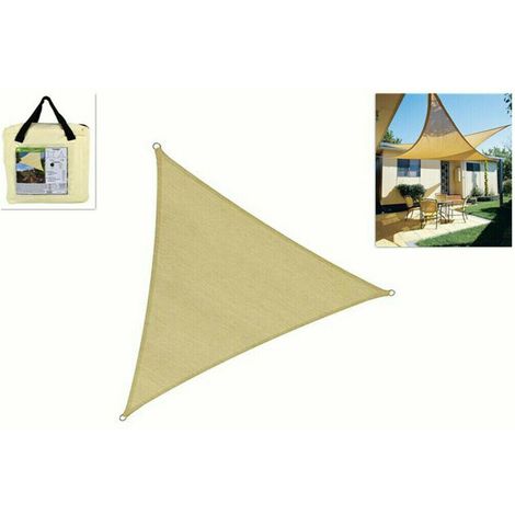 SOLE Vela triangolare tenda ombreggiante telo sole ombra giardino parasole 3 4 5 mt 