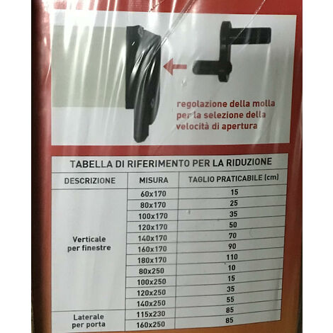ZANZARIERA RULLO AVVOLGIBILE MARRONE FINESTRE FRIZIONE 100X170 RIDUCIBILE 0917