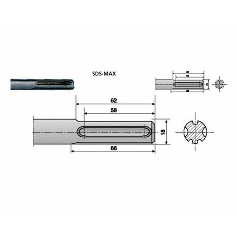 FRESA A TAZZA MM 100 CAROTATRICE CON ASTA SDS PLUS 350 MM CEMENTO MURO  MATTONI