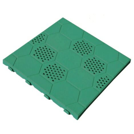 KIT 4 PZ PIASTRELLA MATTONELLA PAVIMENTO MODULABILE GIARDINO BOX PVC 40x40cm 104