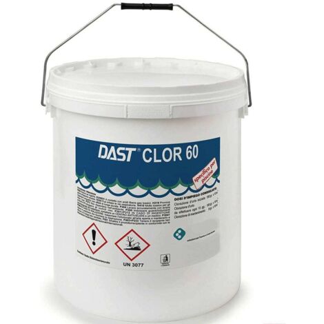 CLORO RAPIDO GRANULARE POLVERE DICLORO TRATTAMENTO SHOCK ACQUA PISCINA 10kg 601