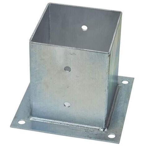STAFFA A BICCHIERE SUPPORTO PALO PILASTRO PILASTRI ZINCATO LEGNO 7,1x7,1 cm 435