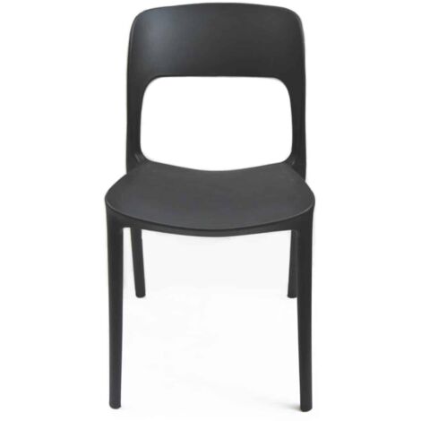 Set Da Pranzo Giardino 7 Pz Nero E Grigio Con Cuscini Polyrattan CFW539738 - Foto 5