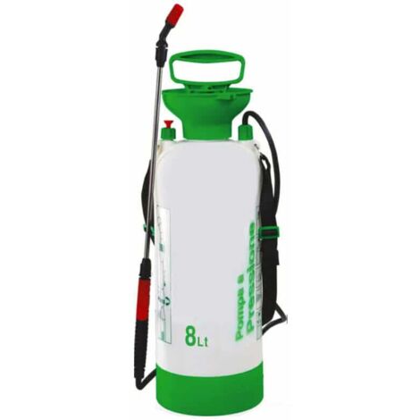 POMPA IRRORATRICE A PRESSIONE CAPACITA' 8 LT LITRI SPRUZZINO VAPORIZZATORE 364li
