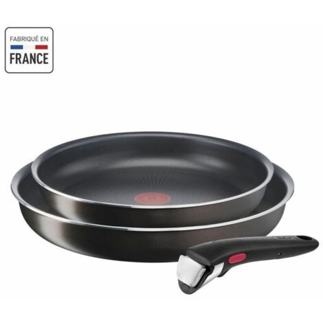 Tefal - ingenio easy plus set de sartenes + mango desmontable 24/28cm - l1509202 - 3168430327665