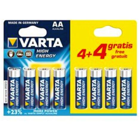 Varta - varta high energy - lr6 - mn1500 - aa - bl. 4+4 gratis - 4906121448 - 4008496574018 (1/4)