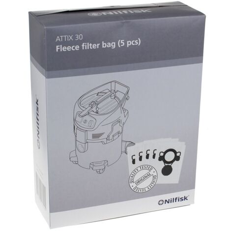 Nilfisk - bolsas para aspiradoras - attix 30 - set 5 - 107419591 - 5715492213245