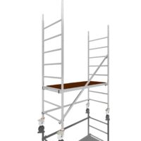 Rollfix 2.0 300, hauteur de travail 3m, roues d'échafaudage incluses (Ø125mm)