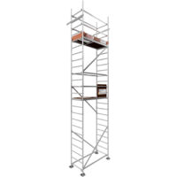 Rollfix 2.0 300, hauteur de travail 3m, pieds d'échafaudage incluses