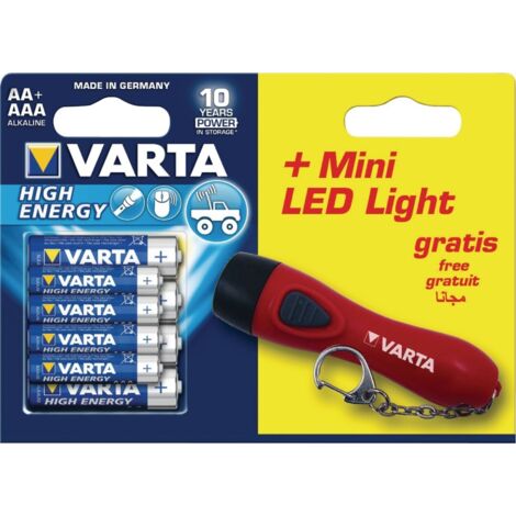 Varta - pronto per la vendita alkaline 4 aa + 4 aaa + mini luce led gratis - 92400401082 - 4008496886272 (1/2)