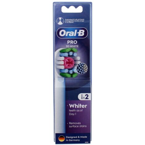 Oral-b - oral-b 3d white cleanmaximiser brushes 2 pcs - 8006540847183 - 8006540847183
