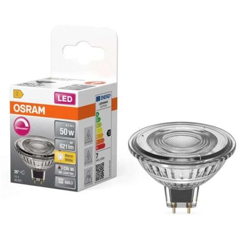 Osram - lampada a led superstar mr16 (50) - 8w -36° - 12v -gu5.3 / 2700k - 4099854456893 - 4099854456893