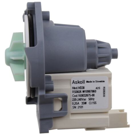 Whirlpool - pompa di scarico lavatrice 35w - c00386526 - 8058331865265