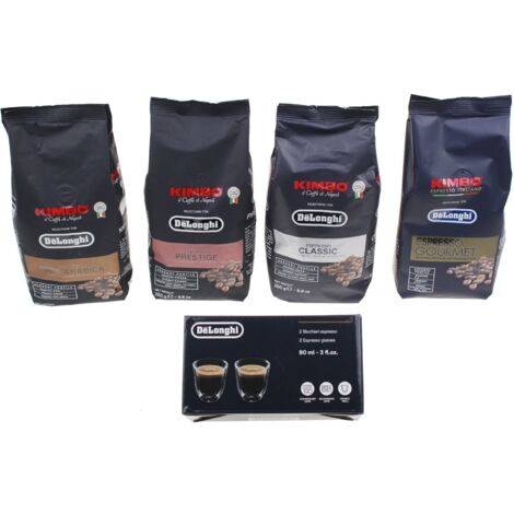 Delonghi - set di degustazione caffè de'longhi-kimbo - 5513282711 - 8004399333802