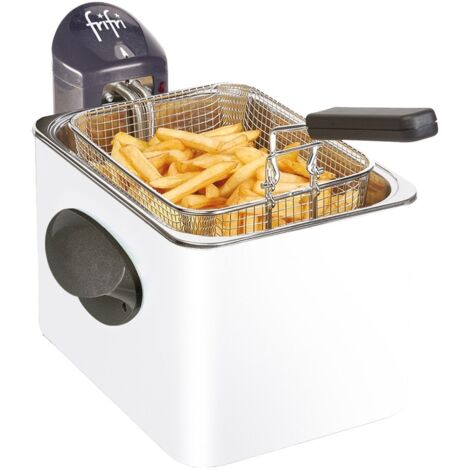 Frifri - friteuse - 1905b - 3,5l 3200w - 1kg frites - mantel metaal - wit - f1905b - 5412144190748