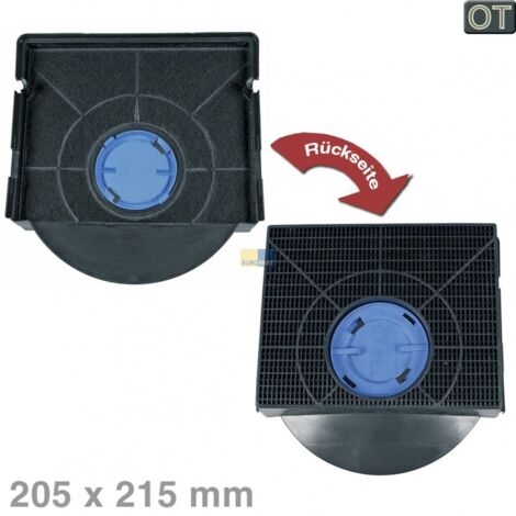 Carbonfiltertyp 303 (21,4 x 20,9 x 4 cm) für Whirlpool, IKEA, Faure, Electrolux, Indesit, Ariston Hotpoint Hood