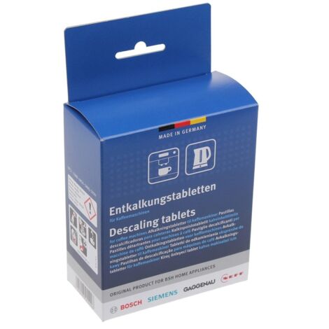 Bosch - entkalker tabs - 6 blister mit 2 tabletten (18 g) - 00312454 - 4242005455096