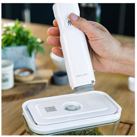Zwilling Fresh & Save Vakuumpumpe weiß wiederaufladbar