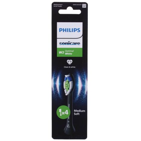 Philips - bürste köpfe - pro 4st. Schwarz - repl brushhd 4pk w opt wht - hx606488 - 8720689035064