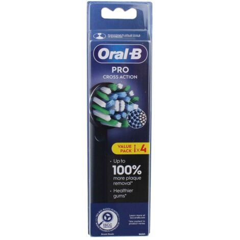 Oral-b - ersatzbürstenköpfe oral-b cross action black ref xf 4ct - 8006540893470 - 8006540893470