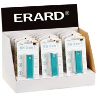 Erard - set 12 reinigungssätze 3 in 1 (ständer enthalten) - 726435 - 3700117264353