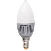 Energetic LED Lampe E14, Kerzenform, Matt, Warmweiß 3 Watt = 15 Watt, Energieklasse A