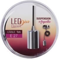 Expert-line - silber leuchte mit federaufhängung e27-1m kabel - 494799 - 3219514947993