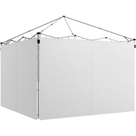 Panneaux latéraux pour tonnelle panneaux de remplacement pour tonnelle 3 x 3 m ou 3 x 6 m, lot de 2, blanc (1/5)