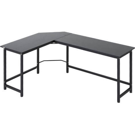 Vinsetto Mesa de Ordenador Escritorio PC Oficina Hogar Mesa Esquinera de Forma L 168x120x75cm Marco Metal (1/5)