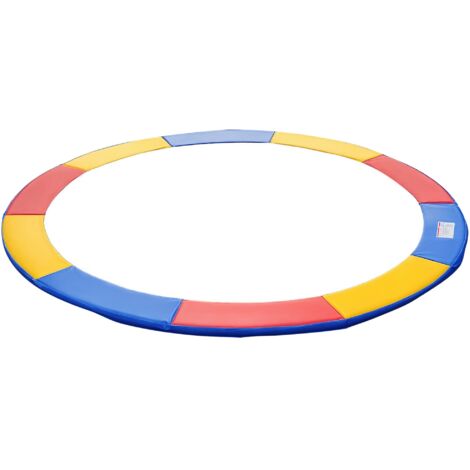 Copertura Imbottita Bordo Trampolino, Protezione per Tappeto Elastico Giaridno in Plastica, Ø244cm, Multicolore (1/5)