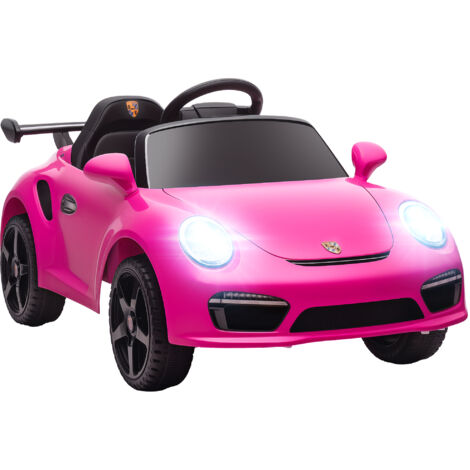 Coche Eléctrico para Niños con Licencia RUF CTR 3 Clubsport Mando a Distancia Motor Doble Ruedas Auxiliares Rosa (1/5)